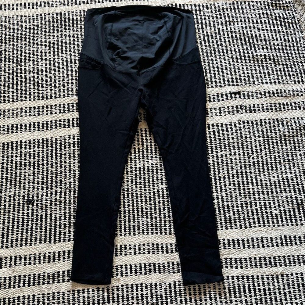 Isabel maternity size medium black stretchy maternity skinny pants